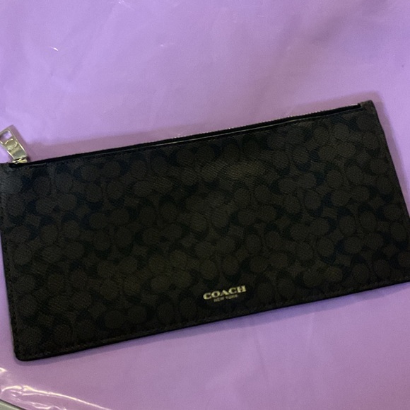 Coach Handbags - Coach Black Signature Wristlet